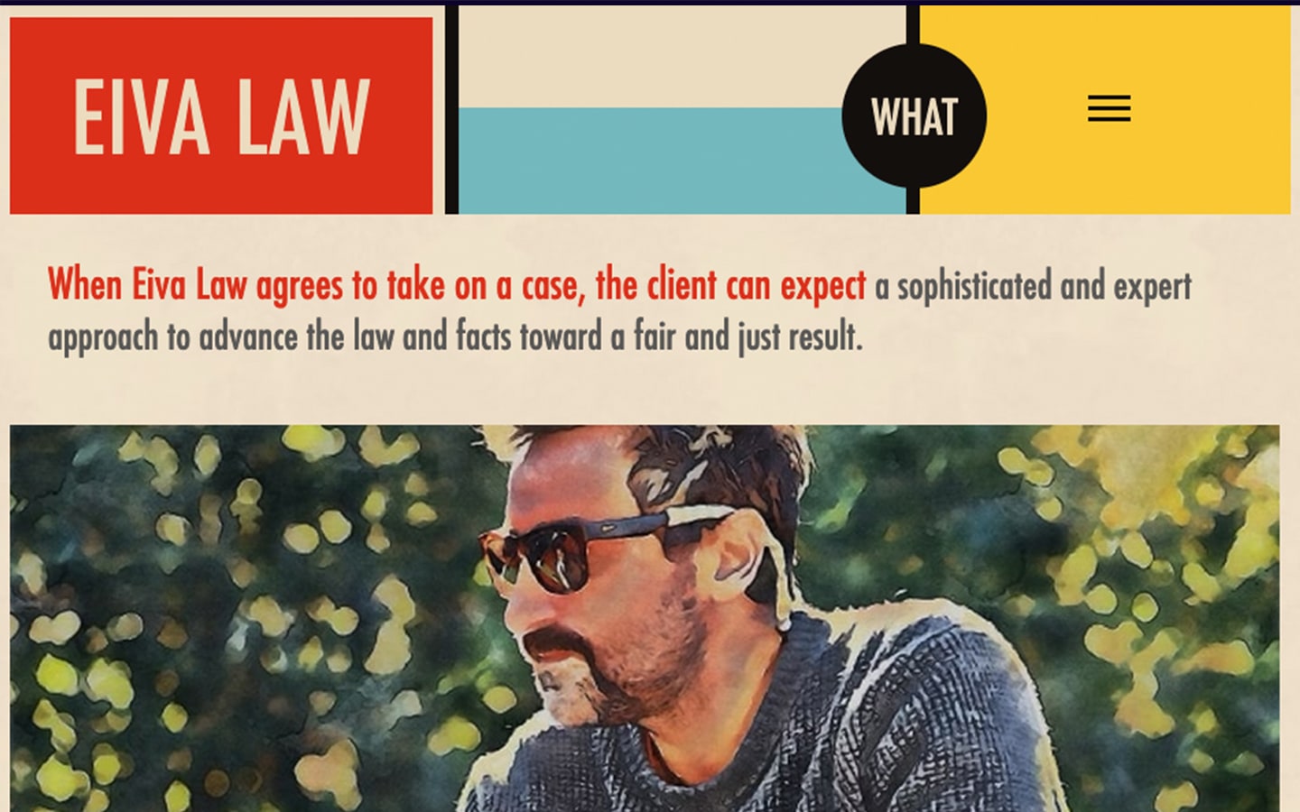 Eiva Law website design